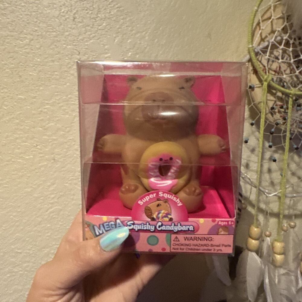 Viral : Mega Squishy Candybara Toy! Adorable Capybara With A Donut!